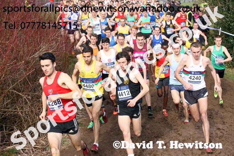Senior mens 2016 Inter Counties Cross Country Champs. and Cross Challenge Final, Cofton Park, Birmingham. Photo: David T. Hewitson/Sports for All Pics